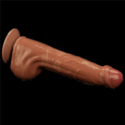 LoveToy SlidingSkin Gode Sliding Skin 20 x 5.3 cm Marron